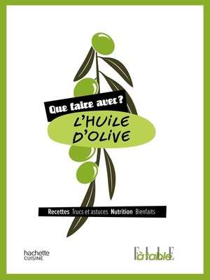 cover image of Que faire avec de l'huile d'olive ?
